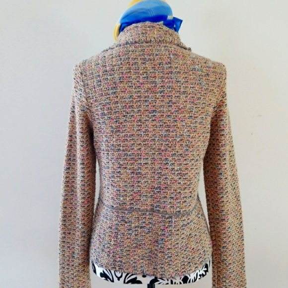 Sigrid Olson knobby tweed button up Sweater Jacket - Picture 6 of 12